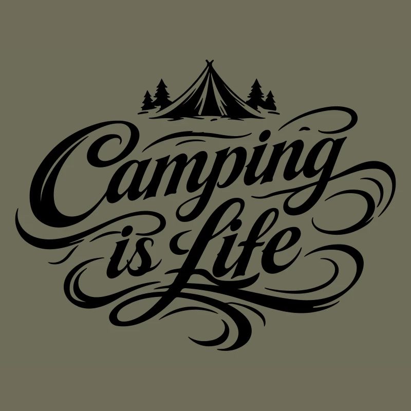 Camping Life Saying