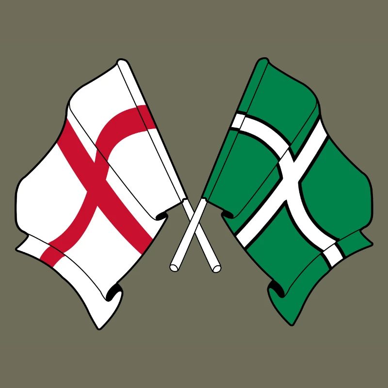 Devon & England Crossed