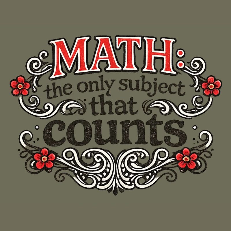 Math Counts: Ornate Quote Tee