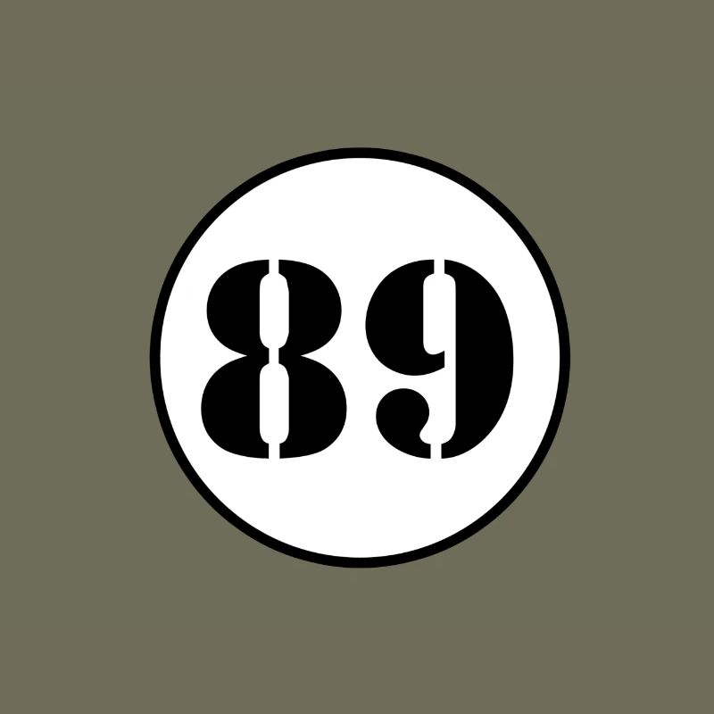 NUMBER 89 eighty nine birthday gift
