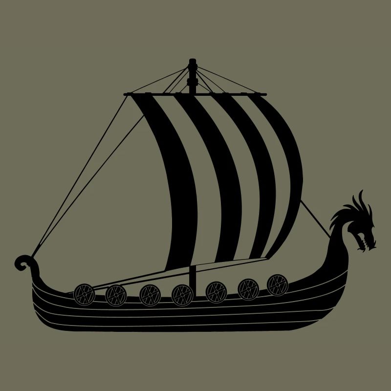 Viking dragon ship