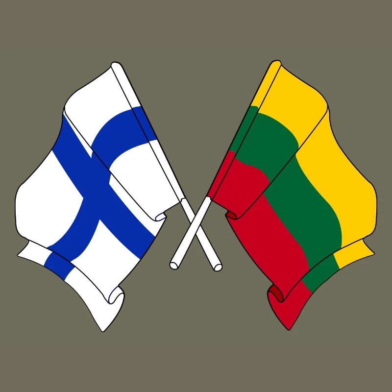 Drapeau Finlande, Drapeau Lituanie