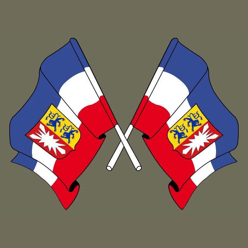 Deux drapeaux Schleswig Holstein