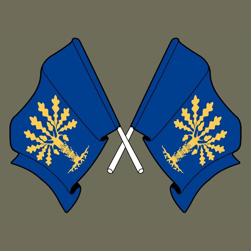 Blekinge, Suède – Double drapeau