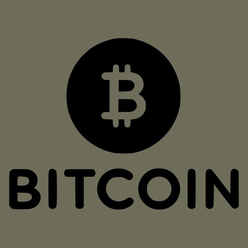 Bitcoin with round icon