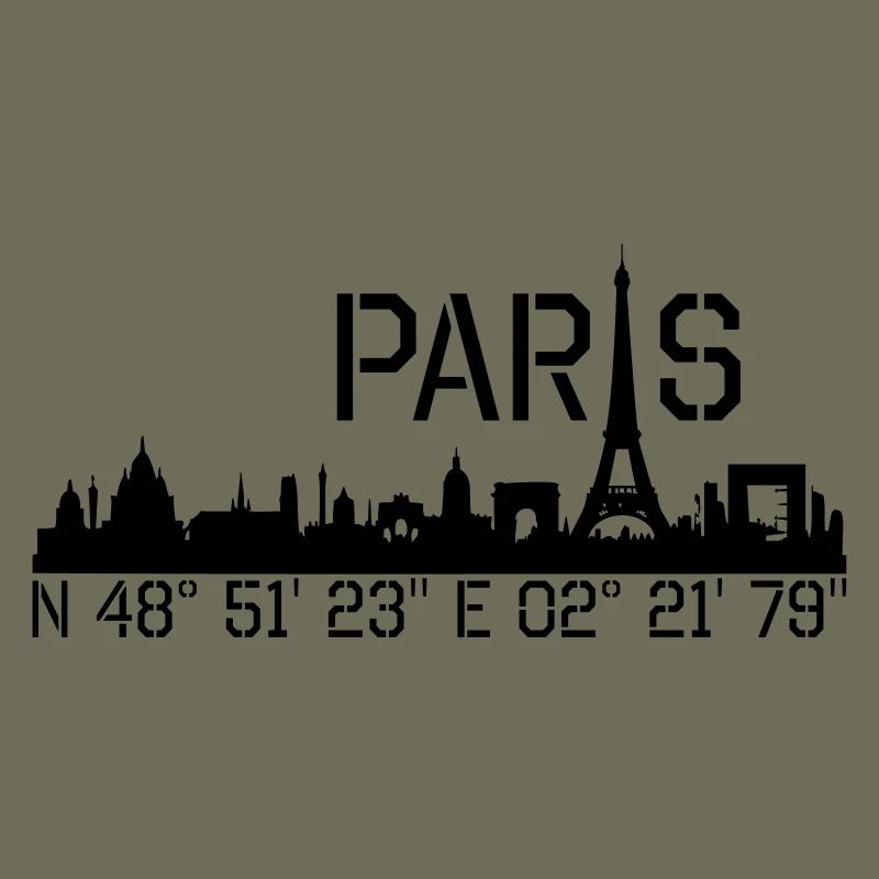 Paris coordinates N 48 ° 51 '23' 'E 02 ° 21' 79 ''