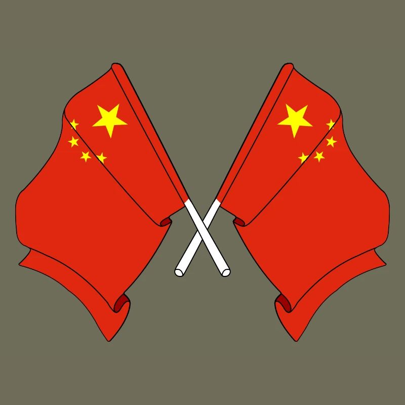 Two flags China