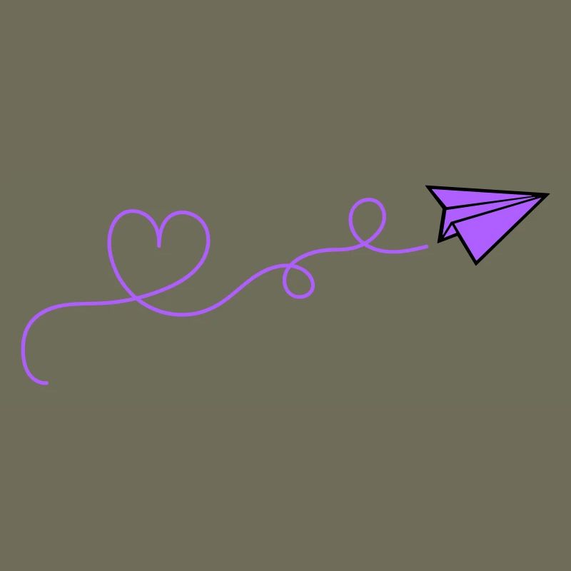 papierflieger herz