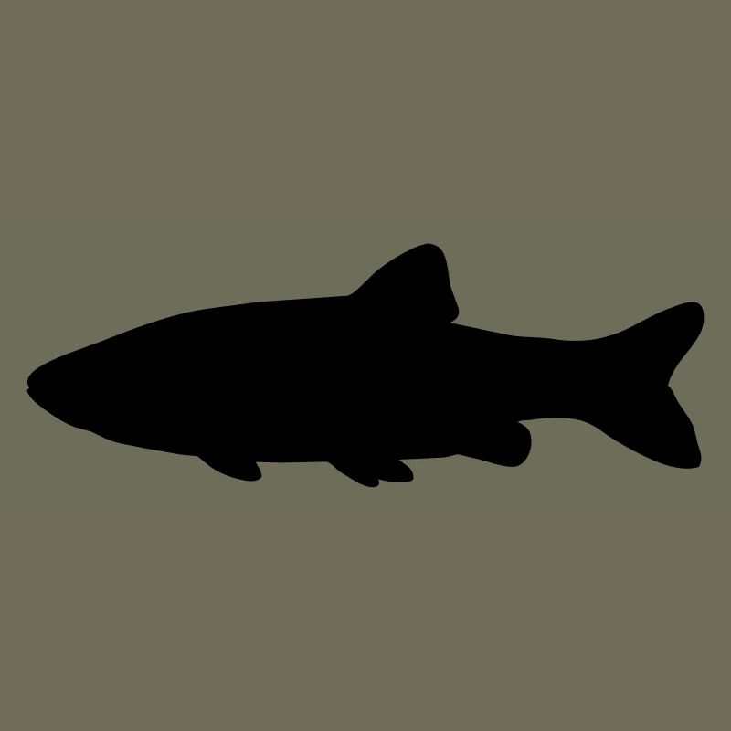 Chiot de silhouette de poisson