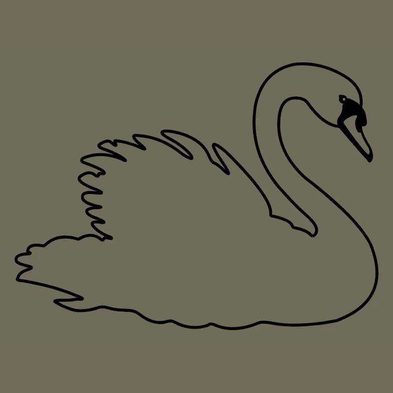Transparenter Schwan