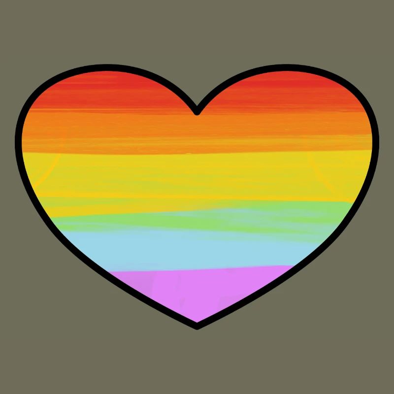 Rainbow Pride Heart