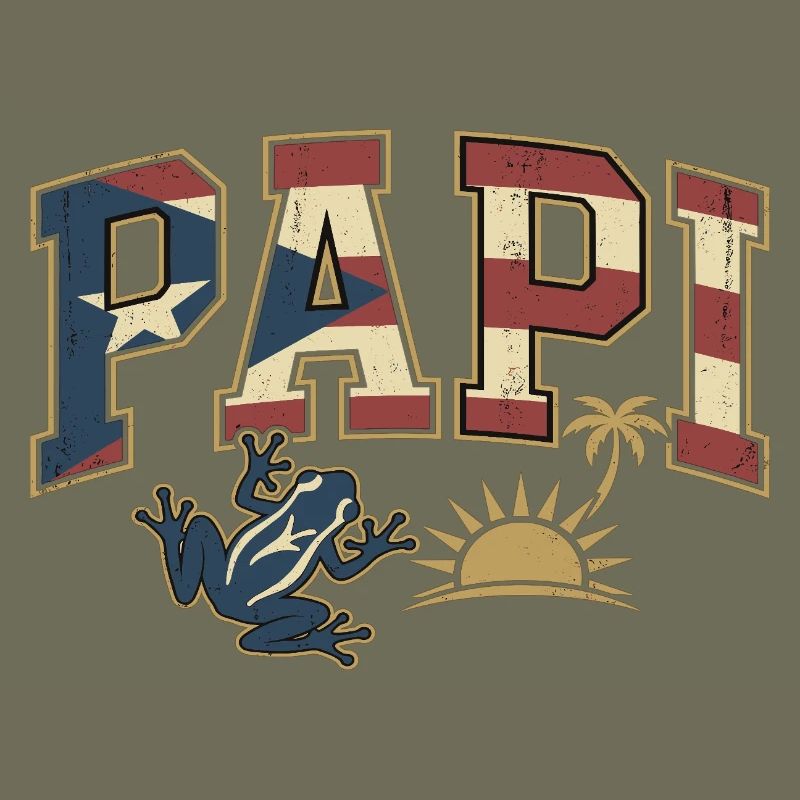 Papi Puerto Rico Flagge