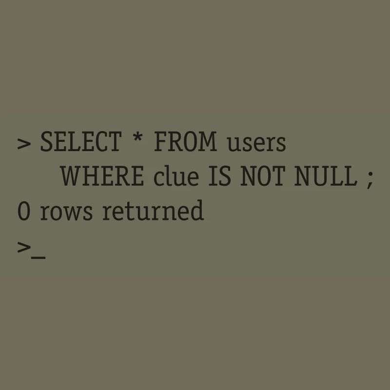 SQL No Clue