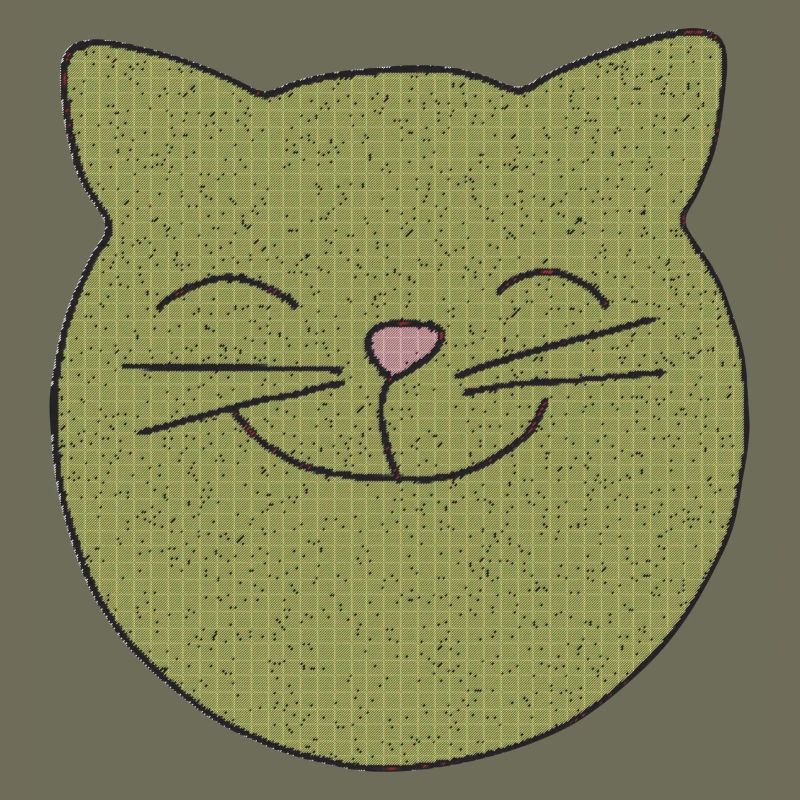 Cat laughs