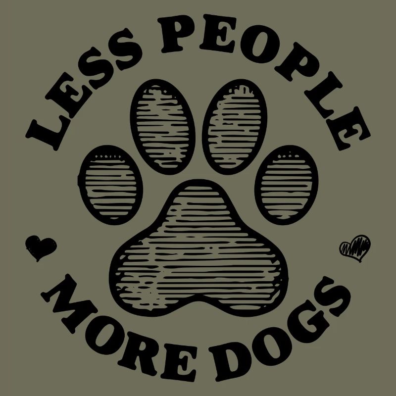 Moins de gens plus de chiens