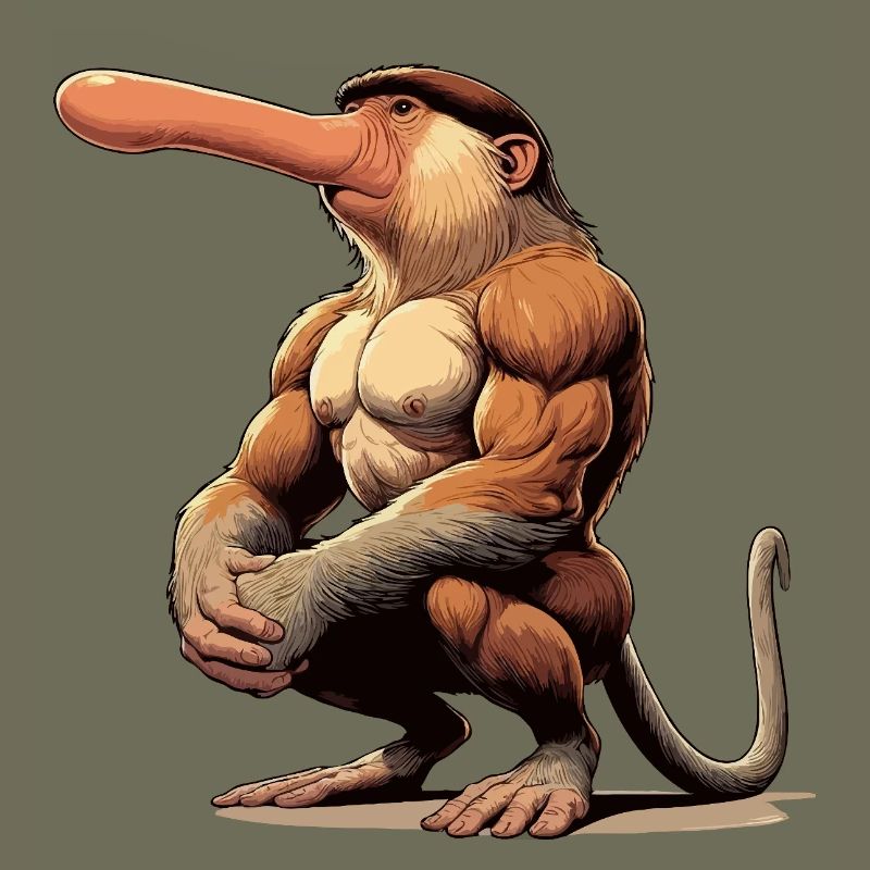 Proboscis monkey tough