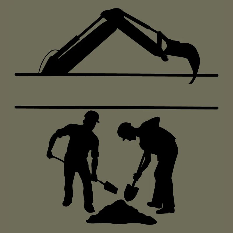 Équipe de creusement Groundworkers Custom