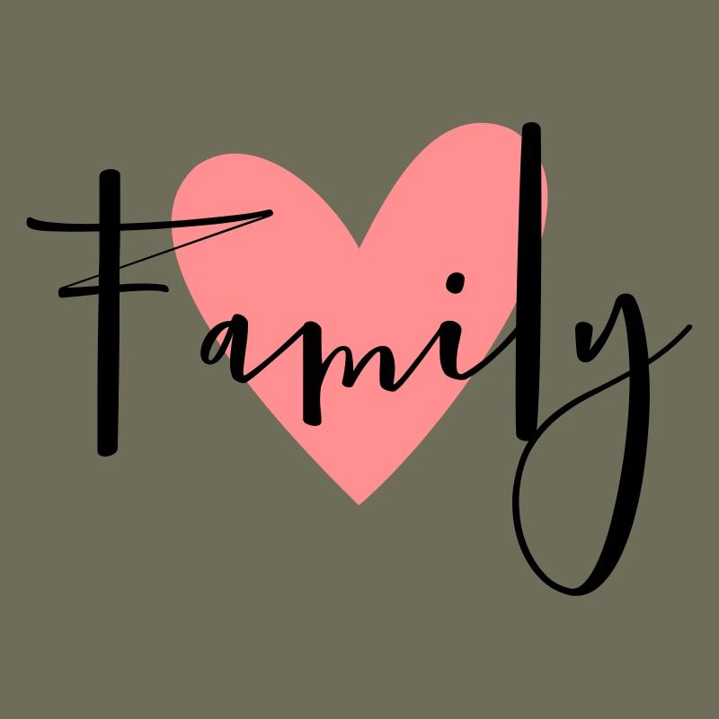 Family Herz Geschenkidee Eltern Kind Liebe