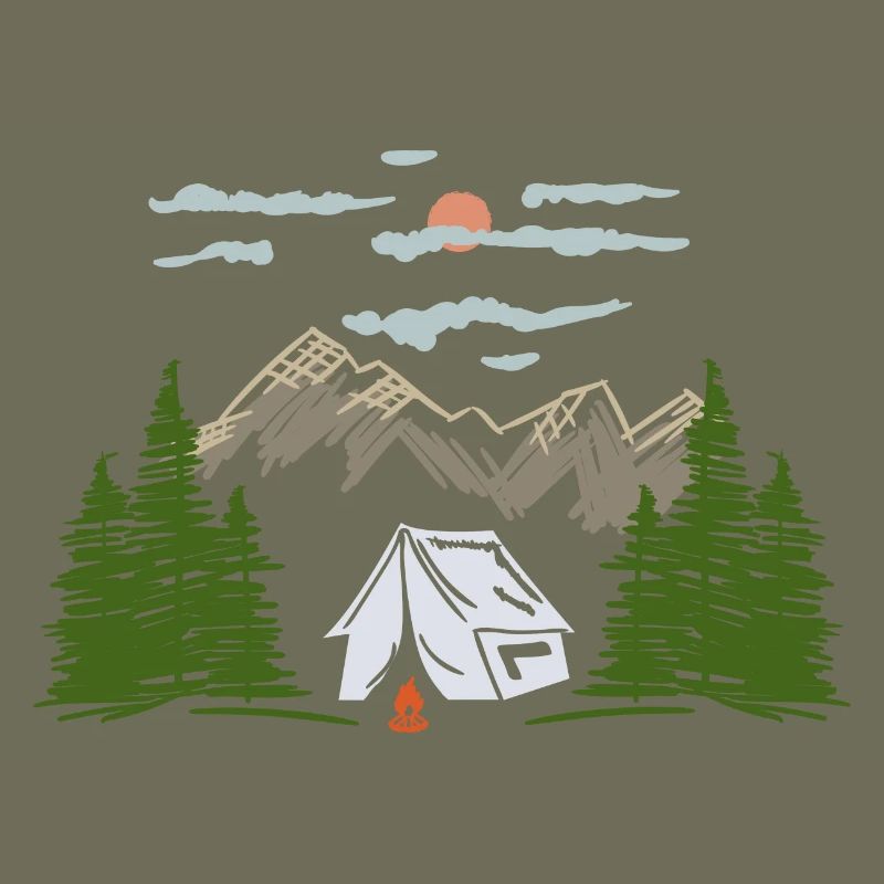 Camping Camping Mountain Theme Cadeau