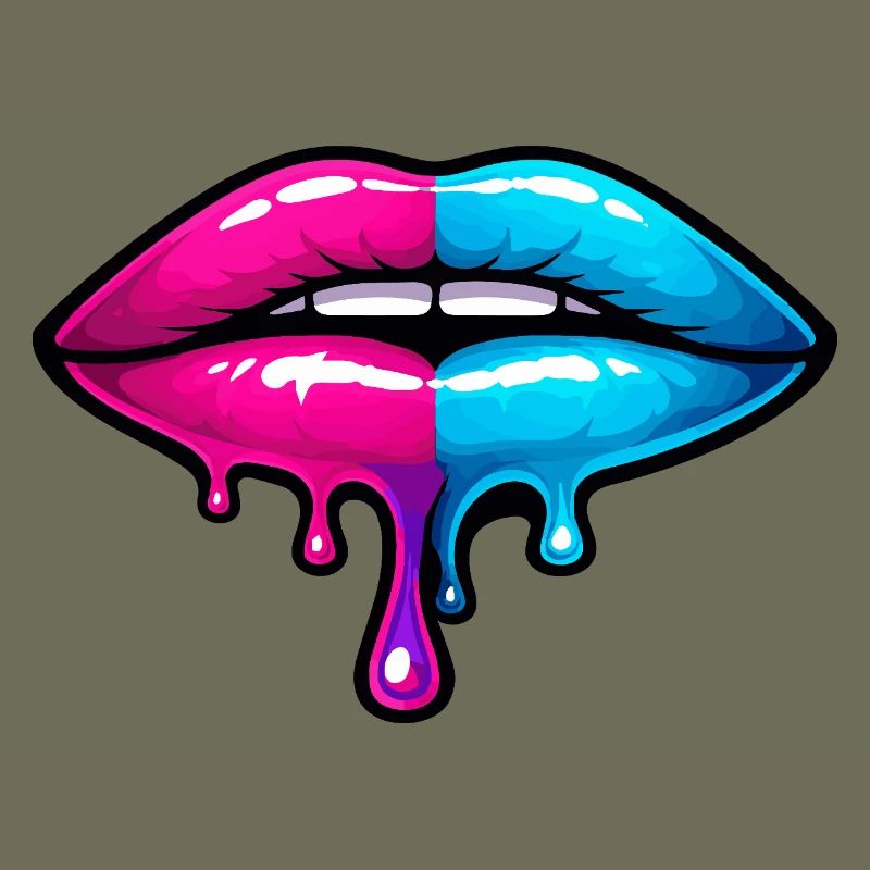 Split Neon Lip Melt