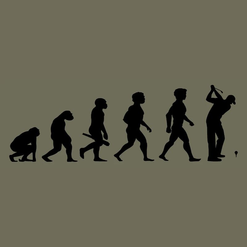 Evolution Golf Golfer Golfspieler Golfplatz