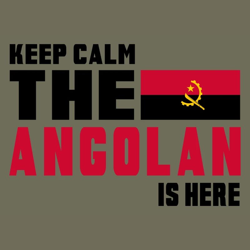 Conception du drapeau Angola Keep Calm