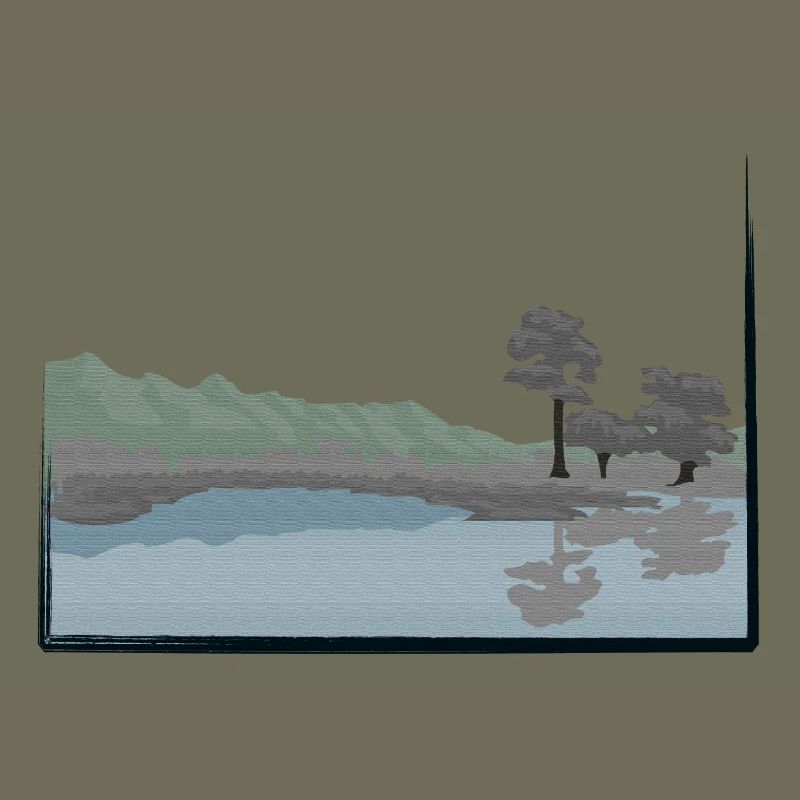 Landscape modified with lake