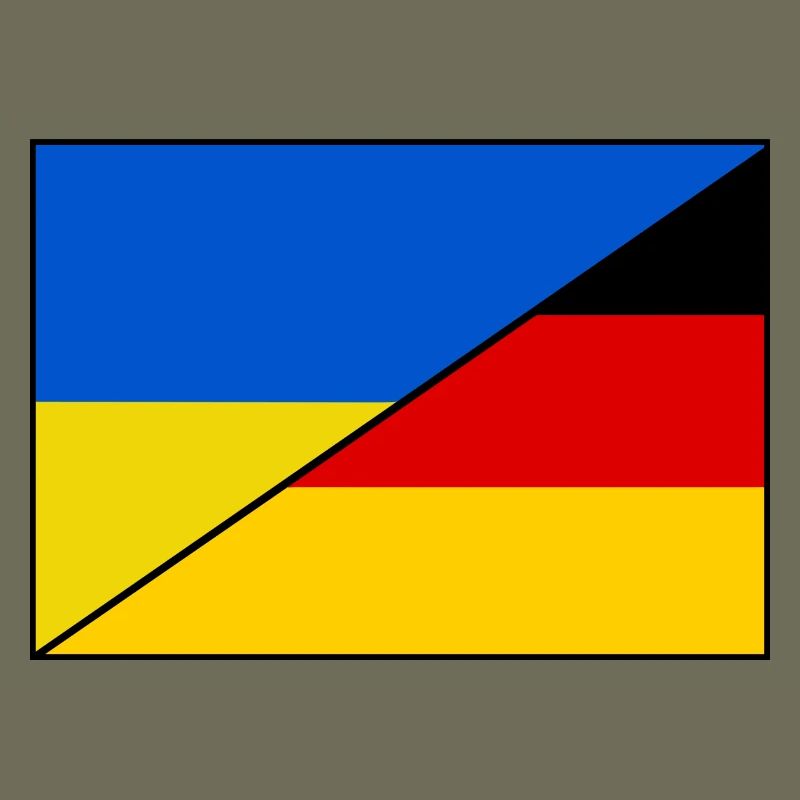 Ukraine Germany Flag, Patch
