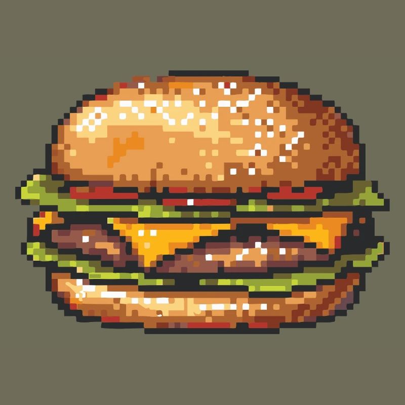 8Bit Hamburger Pixelkunst