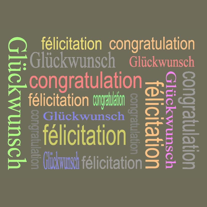 Glückwünsche Text Design