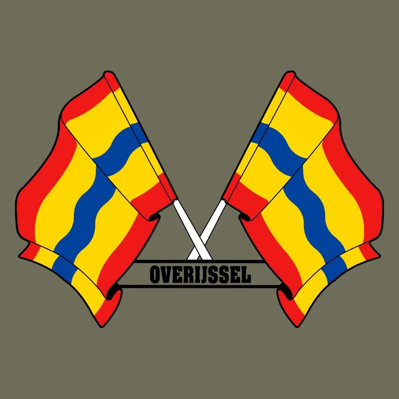 Texte à deux drapeaux OVERIJSSEL