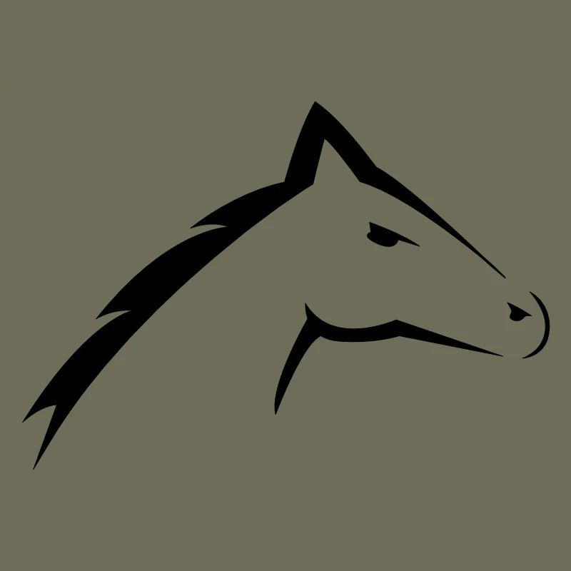 Tête de cheval | Conception de silhouette de tête de cheval