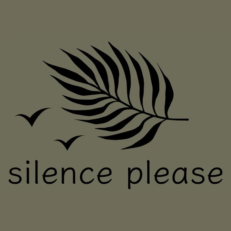 Silence s’il vous plaît reposez-vous imprimer design