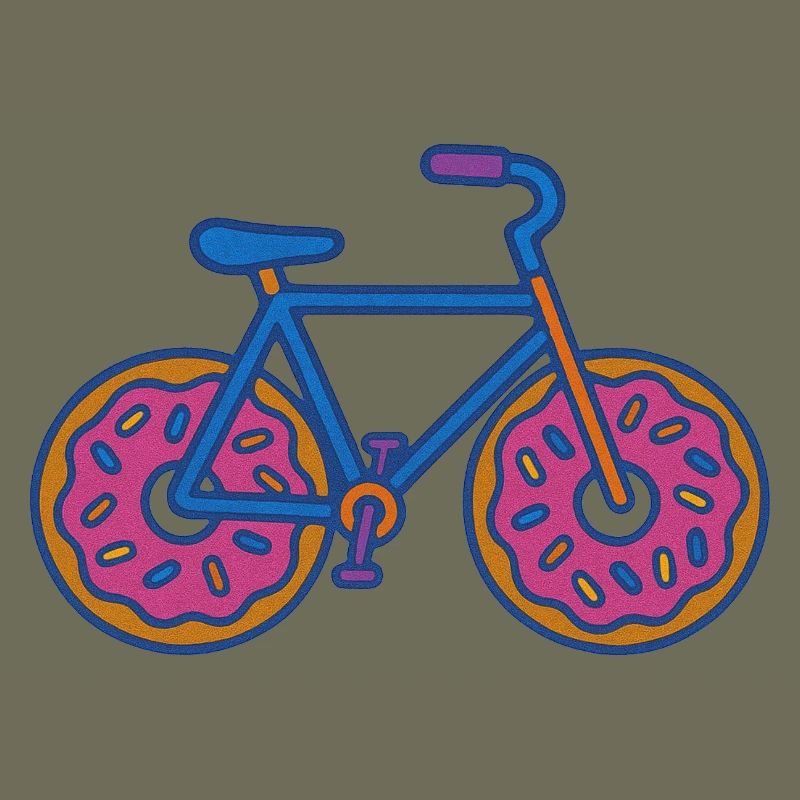 Donut Wheels Bicycle Pop Art