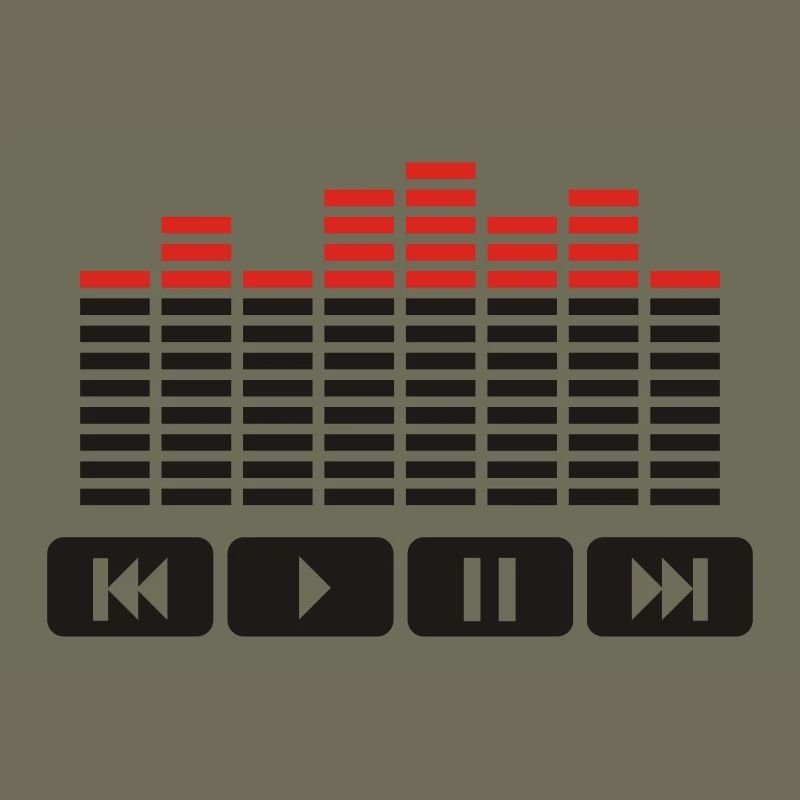 Equalizer audio player dj