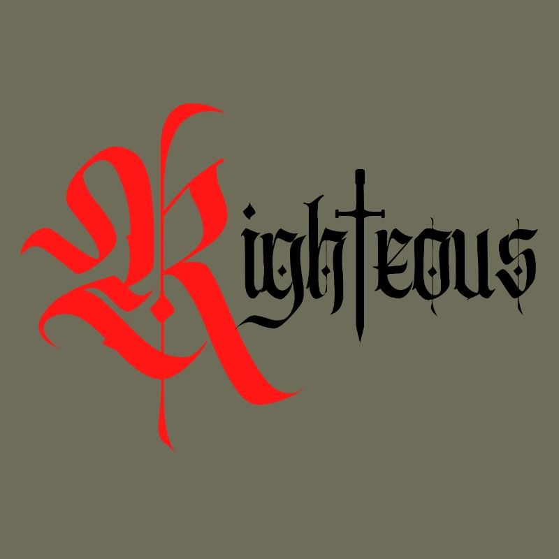 Gothic Righteous Design mit Schwert