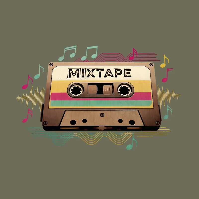Retro Mixtape NeonNotes