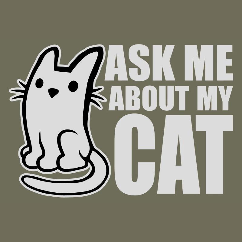 Demandez-moi pour mon chat Chat Amour des animaux Animaux