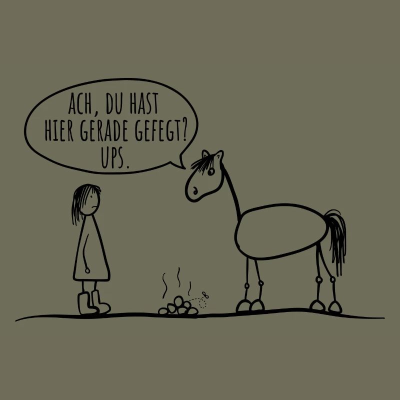 Pferd Reiter Spruch lustig
