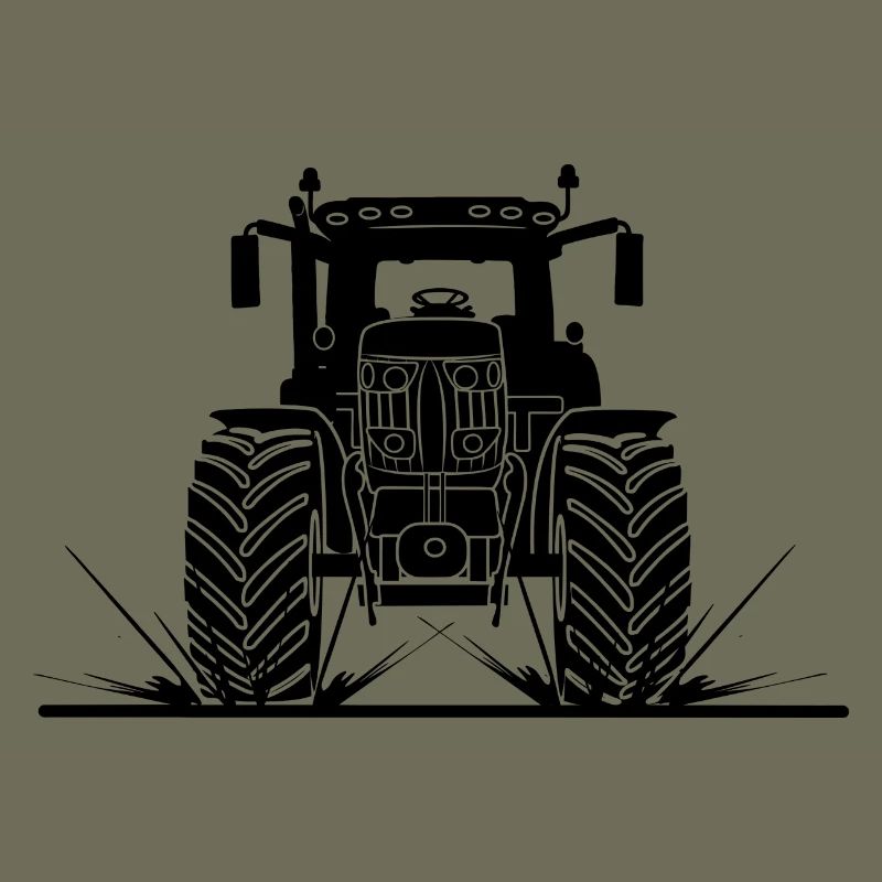 Traktor durch Schlamm