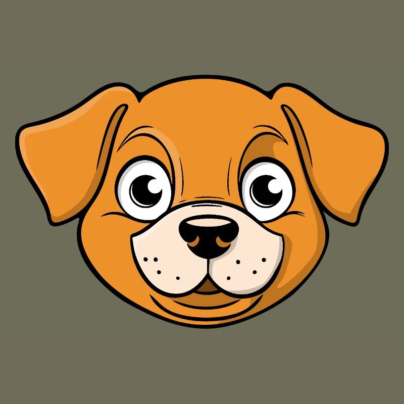 Image joyeuse de la tête d’un chien