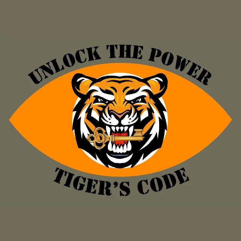 Dynamisches Tiger-Emblem-Design