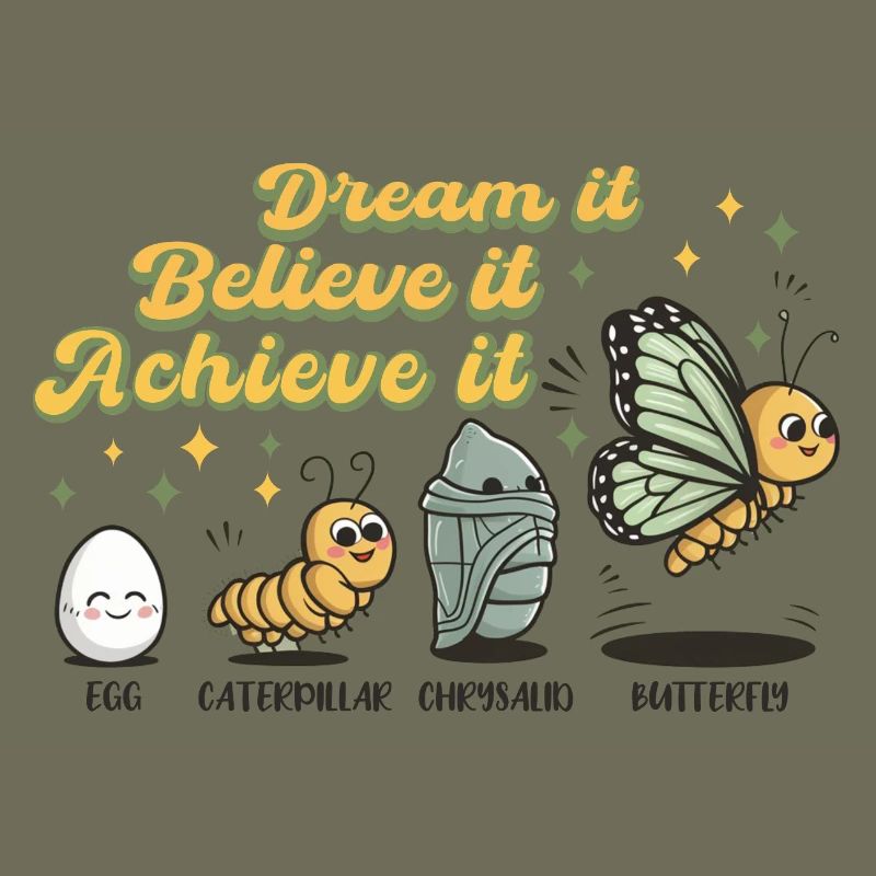 Chenille Papillon Ecole Evolution Cadeau