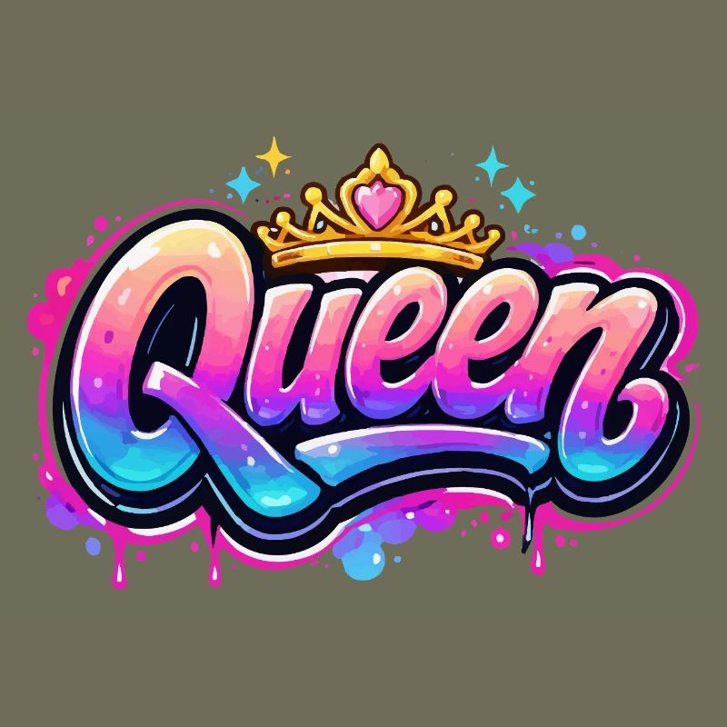 Queen Graffiti Kronen-Design