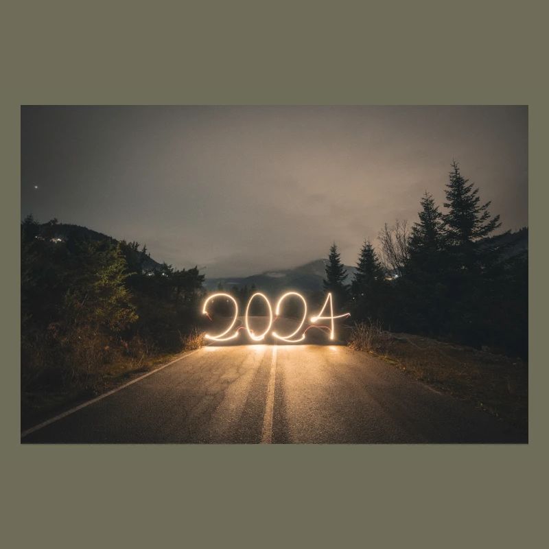 Year 2024 lightpaint