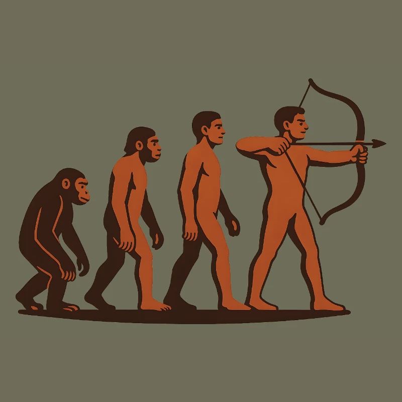 Evolution Bogenschießen Bogen Ziel Bogenschütze