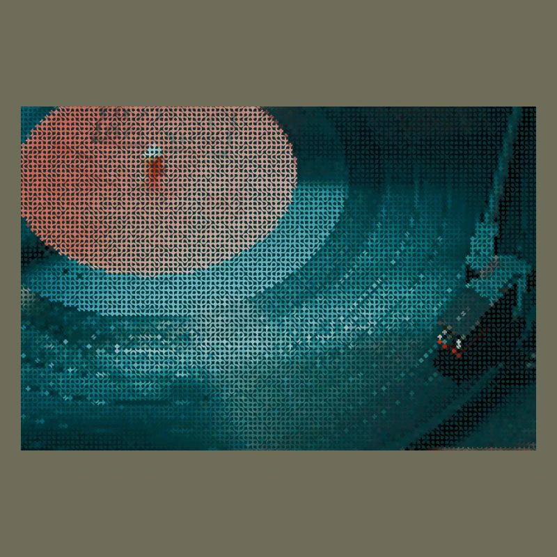 Turntable in a curvy pattern