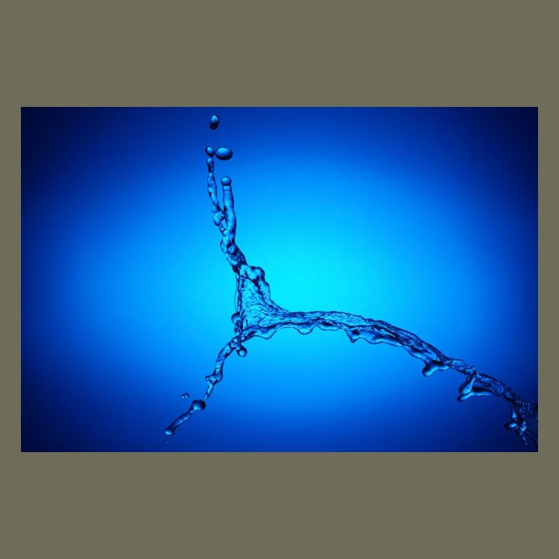 Blauer Wasserspritzer #2