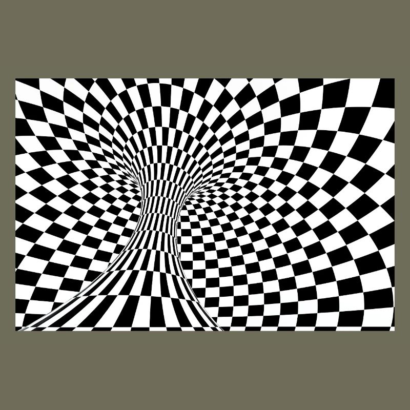 Checkerboard-Optiktunnel