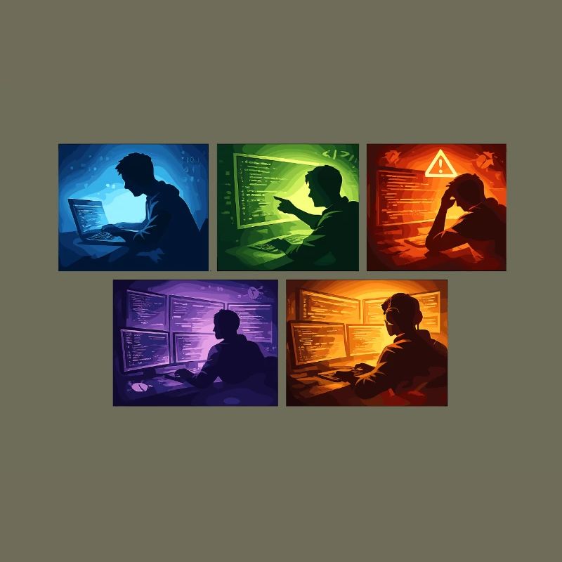 Neon-Coding: Bildschirmwelten